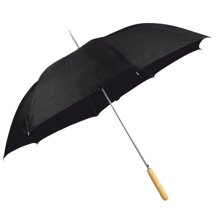 Černý automatický deštník