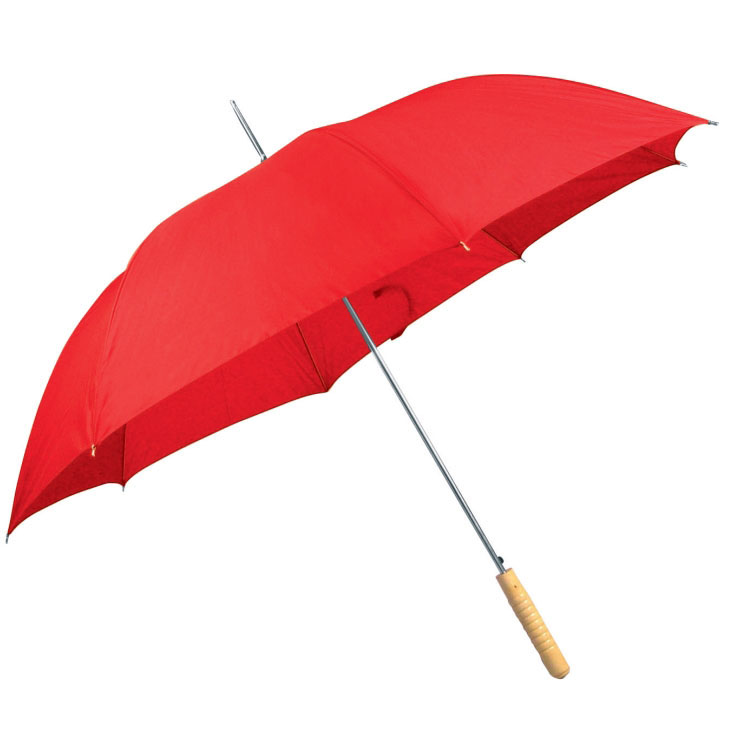 Červený automatický deštník