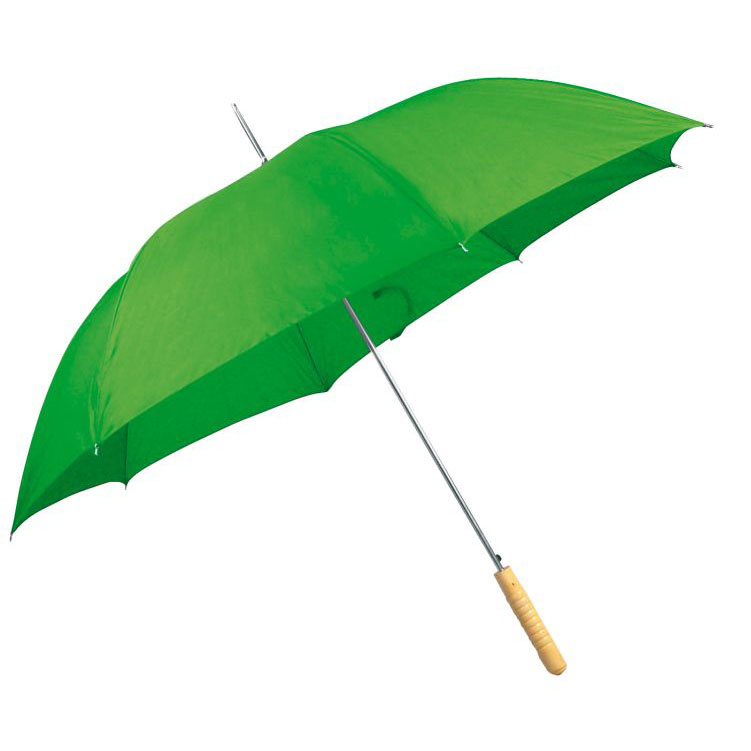 Zelený automatický deštník