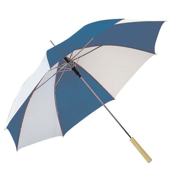 Modro-bílý deštník