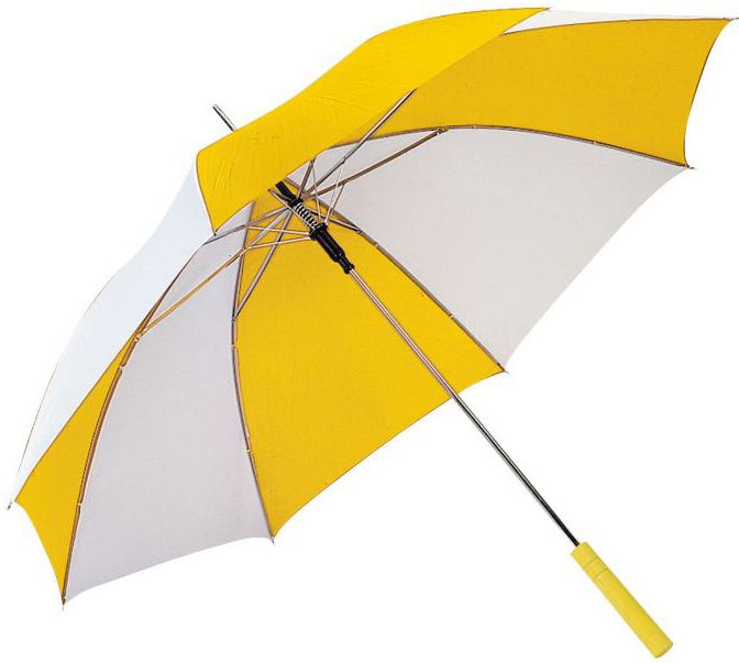 Žluto-bílý deštník