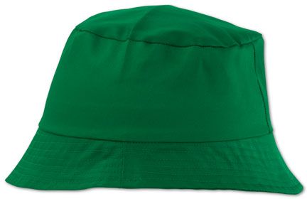 Zelený plážový klobouček